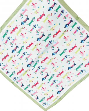 FA11091 GREEN Shawl Silk