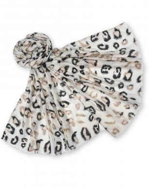 FA37186 BEIGE Shawl Print