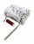 5656 SILVER Handtas mini pailletten