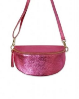 BA121 HOT PINK Handbag leather