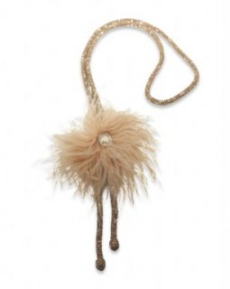 ER384-03 Ketting –  Strass feather
