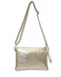 IT136 GOLD Handbag leather