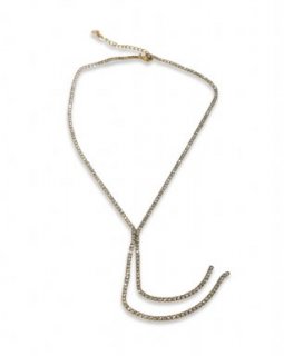 SST5017-92 SST5017-92 Ketting Stainless Steel – 2 line strass