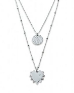 SST5020-57 Ketting Stainless Steel – Multilayer heart